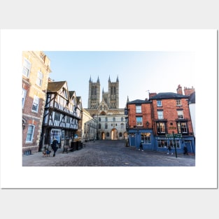 Lincoln Cathedral And Magna Carta From Castle Square Posters and Art